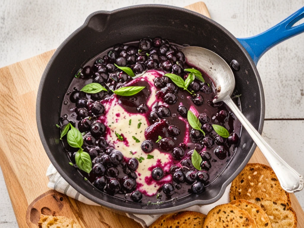 How to Make Blueberry Basil Sauce