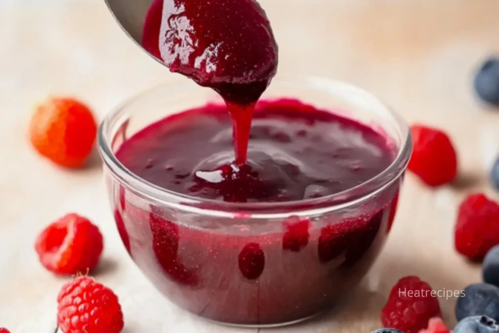 Easy Red Berry Coulis Recipe.